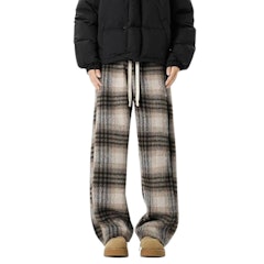 Tamp-X Celana Panjang Loose Pants Oversize Khaki