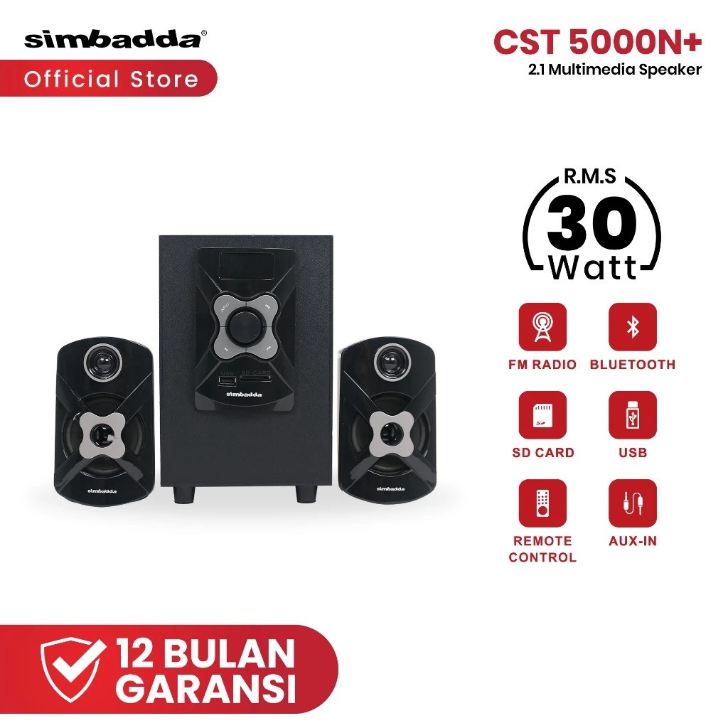 Simbadda Group Simbadda® 2.1 Multimedia Speaker  CST 5000 N+