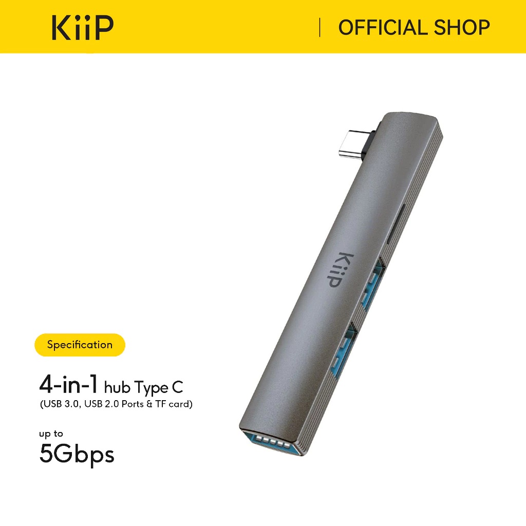 KiiP USB Hub 4 Port (TC Card Reader) 5