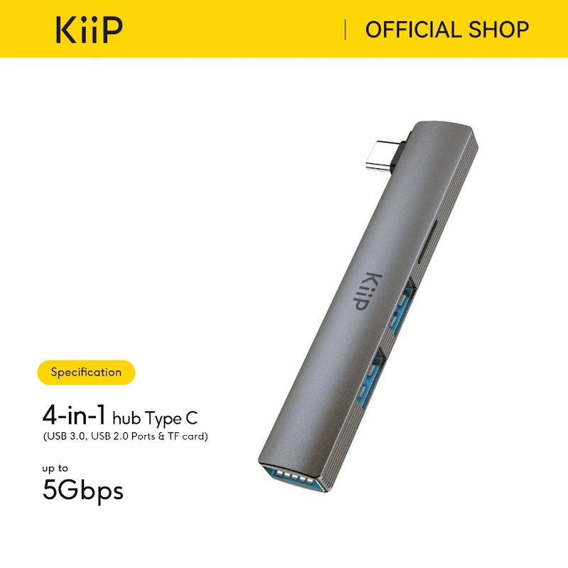 KiiP USB Hub 4 Port (TC Card Reader) 5