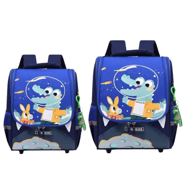 Tas Ransel Sekolah Anak Laki-Laki Karakter Animal Buaya - Alligator Wonderland ｜  0306