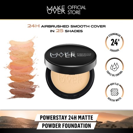 Paragon Technology and Innovation MAKE OVER Powerstay 24H Matte Powder Foundation N40 Sand 