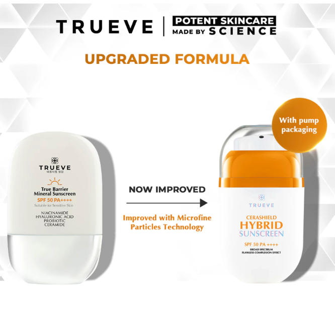 Natura Deca Kosmetika TRUEVE Cerashield Hybrid Sunscreen SPF50 PA++++