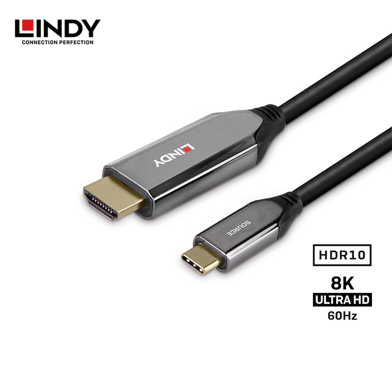 LINDY Kabel Adapter Type C to HDMI 2.1 3
