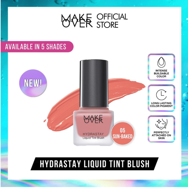 Paragon Technology and Innovation MAKE OVER Hydrastay Liquid Tint Blush 05 Sun-Baked