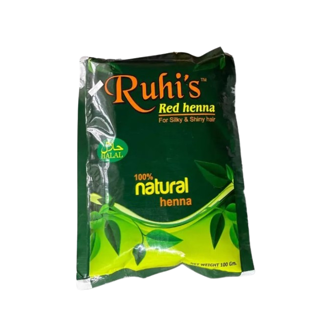 Ruhi's Red Henna for Silky & Shiny Hair