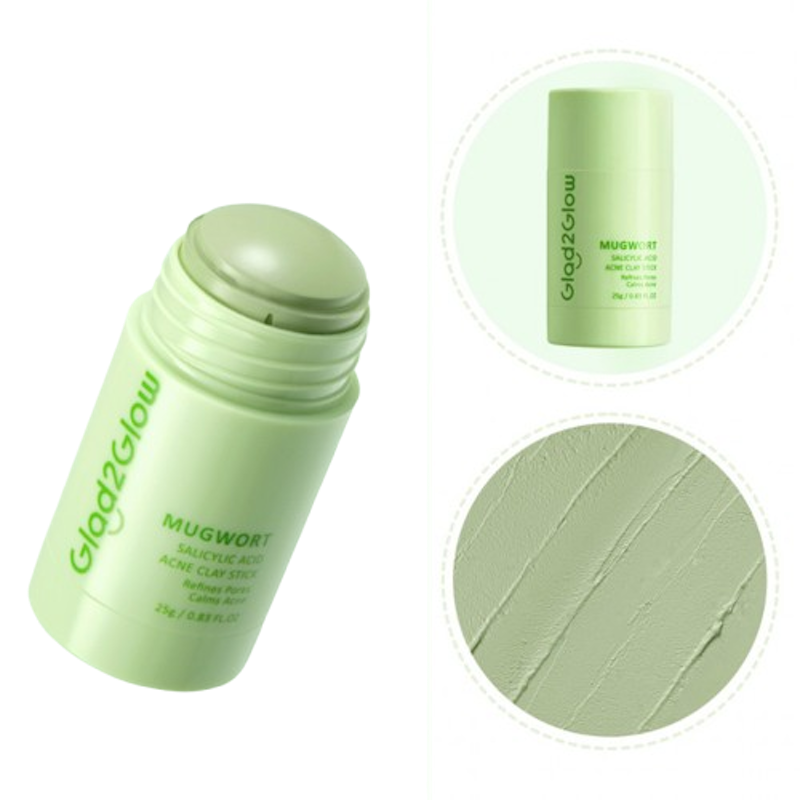 Glad2Glow Mugwort Salicylic Acid Acne Clay Mask 1
