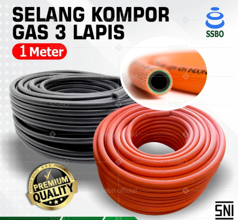 SSBO Selang Kompor Gas 3 Lapis Per Meter 2