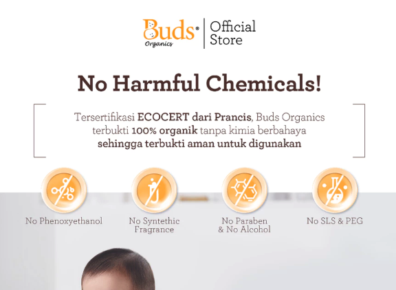 Inti Berkat Jaya Buds Organics Baby Safe Laundry Detergent