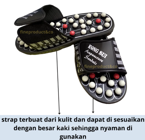  Kongsui Sandal Refleksi Akupuntur Magnetic