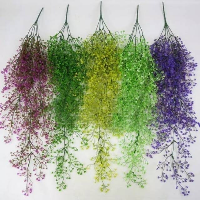  Bunga Plastik Anggrek Gantung Osear B8019