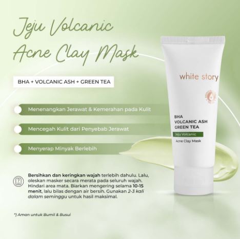 White Story  Jeju Volcanic Acne Clay Mask