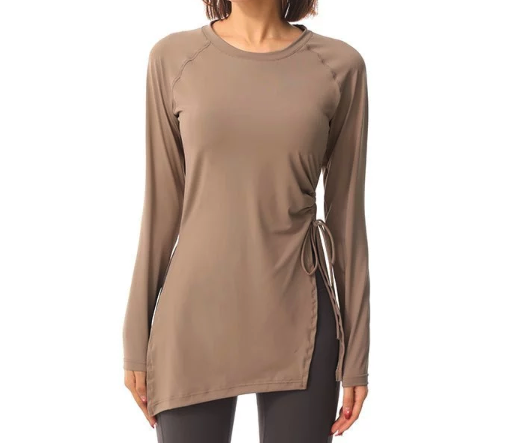  TIMETOSPORT Baju Olahraga Wanita Lengan Panjang Gym fitness Casual 1180