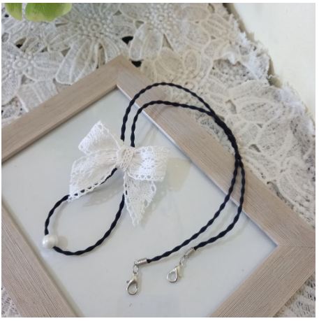 Strap Masker Pita Renda Lace