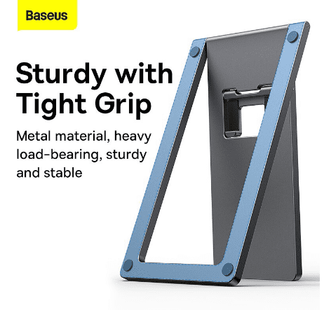  Baseus  Foldable Metal Phone Holder Stand Dudukan Universal Ipad Tablet