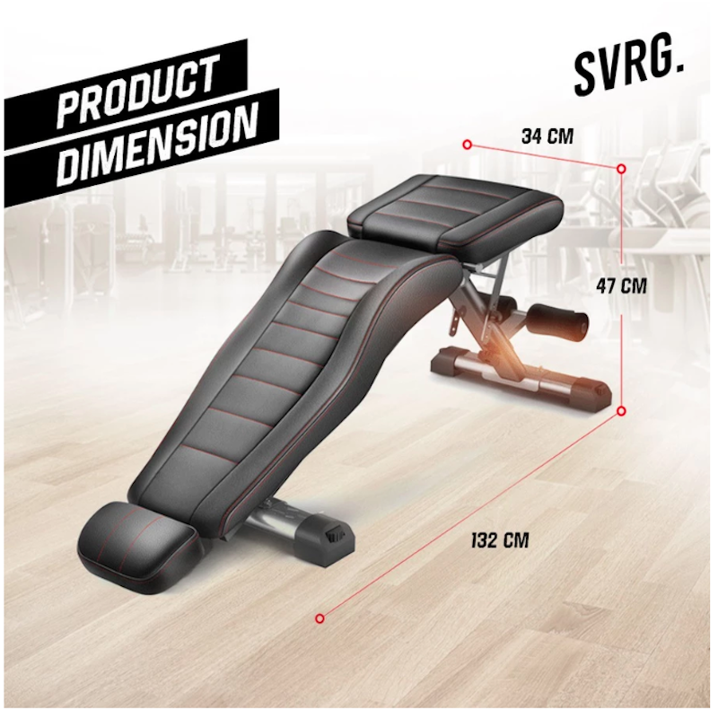 Svarga Adjustable Gym Bench 2