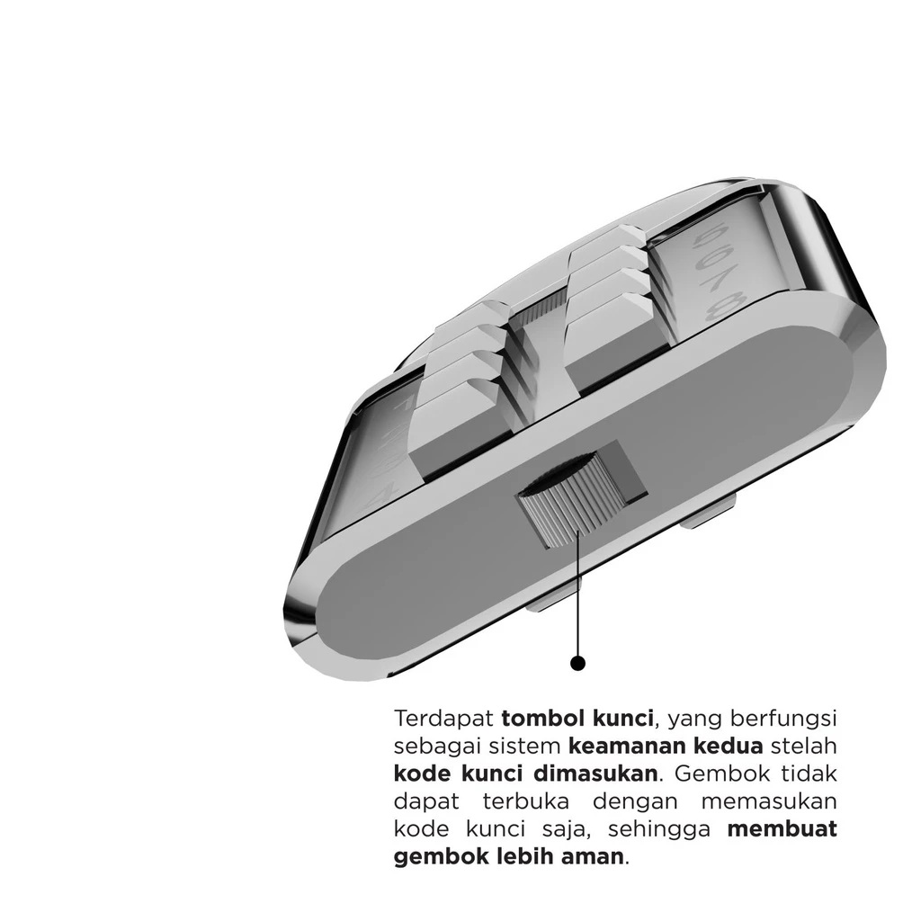  Wellup Kunci Gembok Kombinasi 40 mm L40