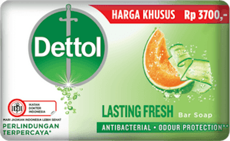 Dettol Sabun Anti Bakteri Lasting Fresh 1