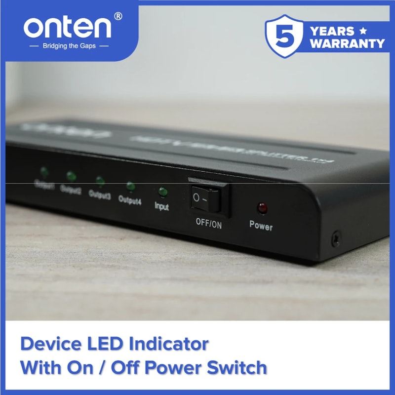 Onten HDMI Splitter 1X4 4