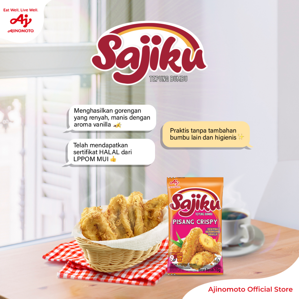 Ajinomoto Sajiku® Tepung Bumbu Pisang Crispy