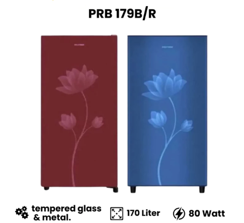Hartono Istana Teknologi Polytron Kulkas 1 Pintu Metallic Series 170 Liter PRB 179B/R