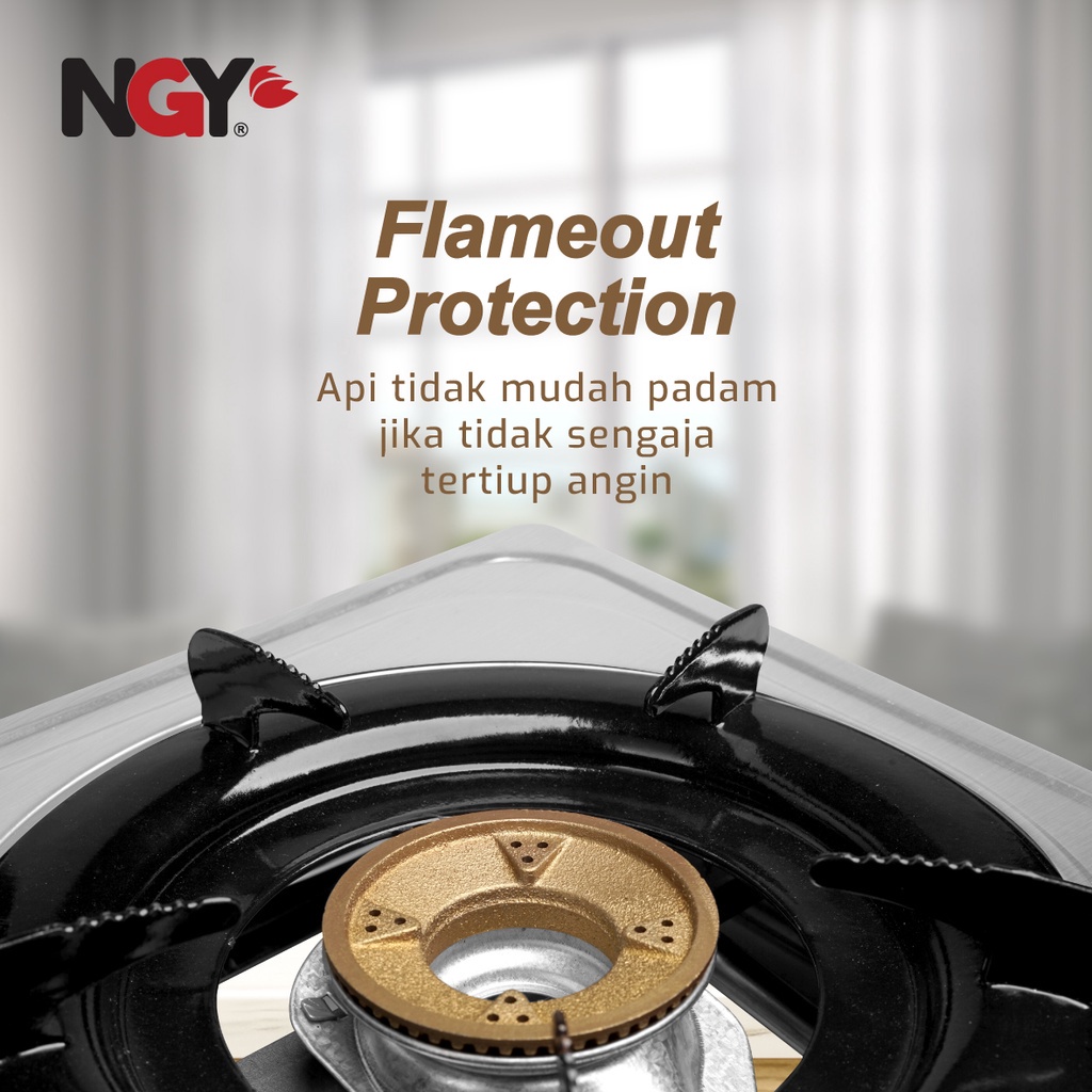 NGY Electronics Nagoya Stain-Free Gas Stove