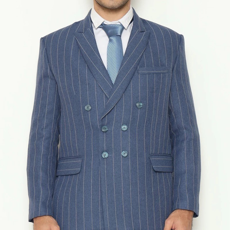 Yung Tailor YUNG Setelan Jas Double Breasted Stripe