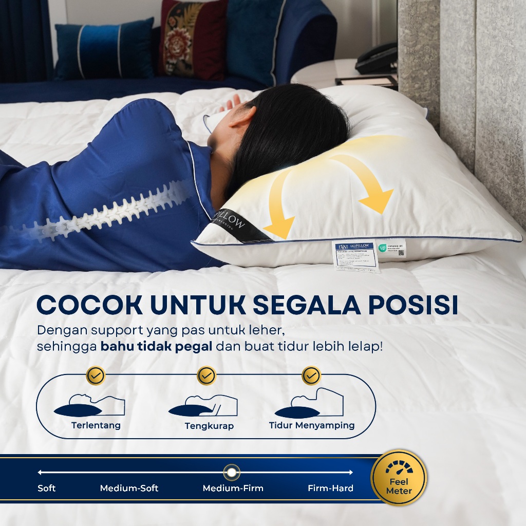 DD Pillow DDPillow Bantal Bulu Angsa Asli Type Hampton
