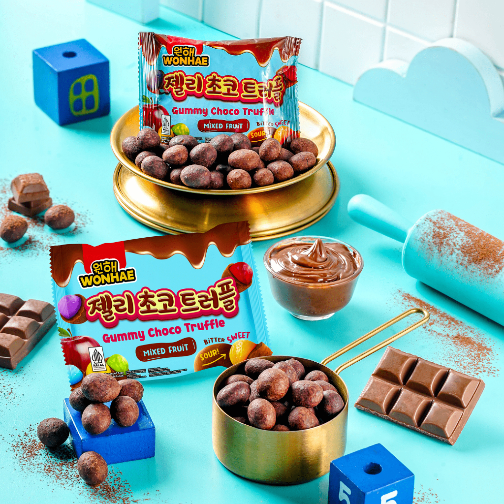 Gummy Choco Ball Truffle Mixed Fruit