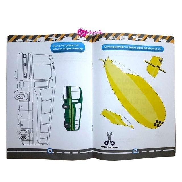  Fun & Simple Menggunting, Mewarnai, dan Menempel Kendaraan & Transportasi  4