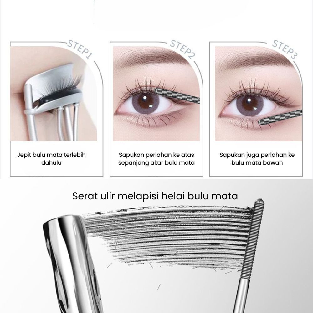 Feali International Indonesia FEALI Iron Eyelashes Set Mascara