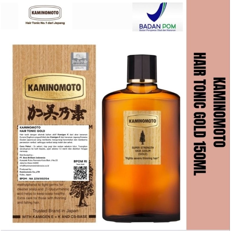 Best Brilliant Indonesia Kaminomoto Hair Tonic Gold