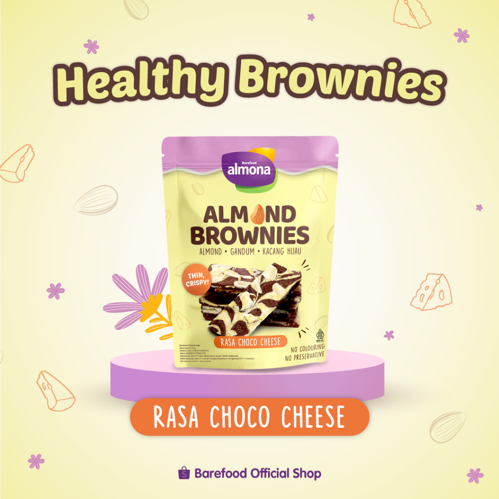 Inovasi Pangan Nusantara Almona Almond Brownies