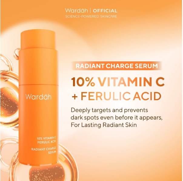 Paragon Technology and Innovation Wardah  10% Vitamin C + Ferulic Acid Radiant Charge Serum 