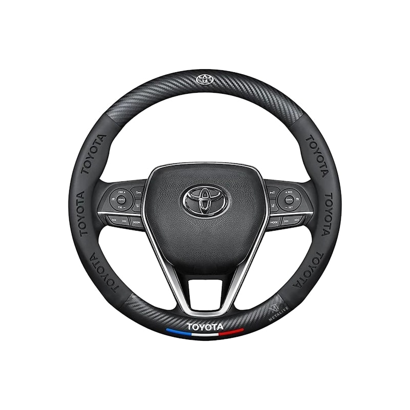 METALIVE Sarung Setir Mobil Kulit Carbon 38cm 4