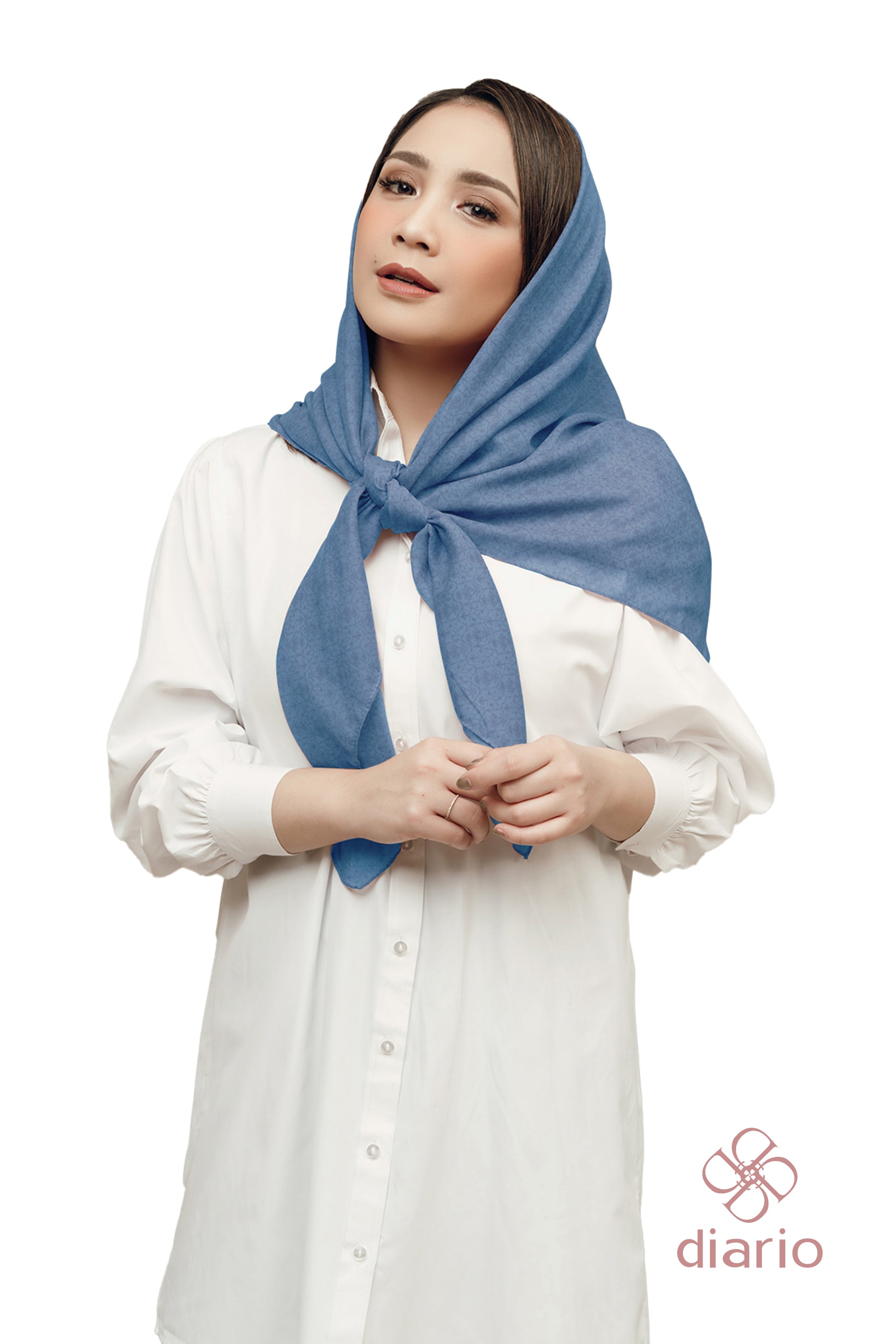 Diario Diario x Nagita Slavina - Ultrafine Plain Scarf Kerudung Segi Empat