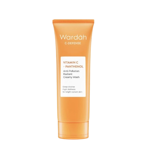 Wardah ｜ C-Defense Vitamin C + Panthenol Anti-Pollution Radiant Creamy Wash