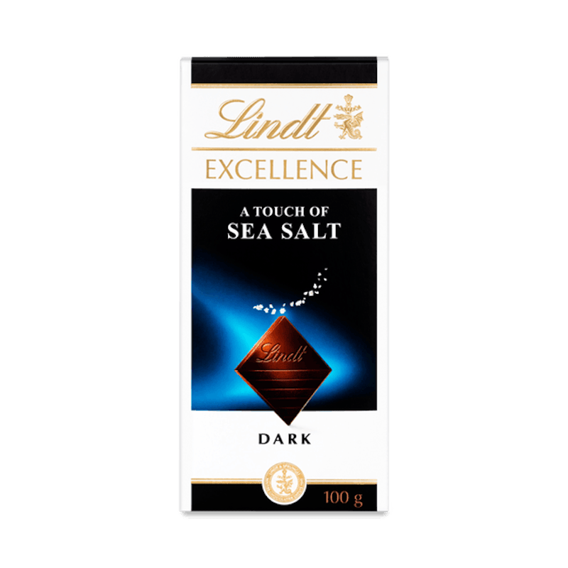 Lindt Excellence Sea Salt Chocolate Bar 100g 1