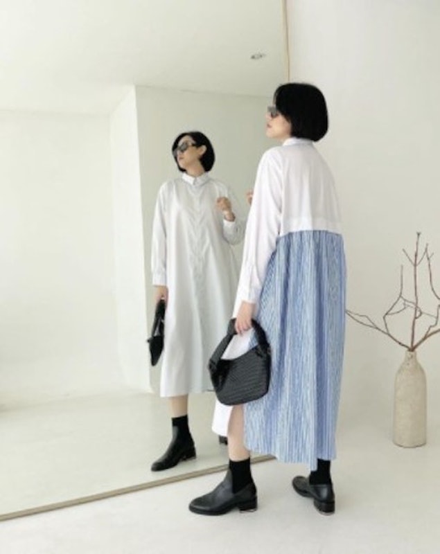 Two Tone Long Shirt 3