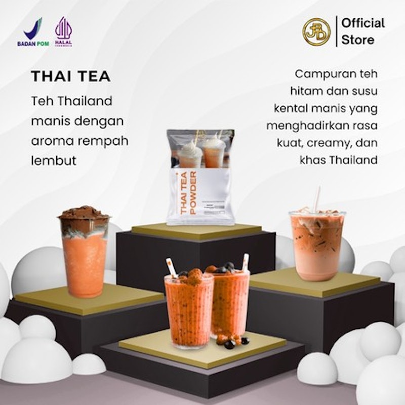 Jakarta Bubble Drink Thai Tea Powder 1 kg 2