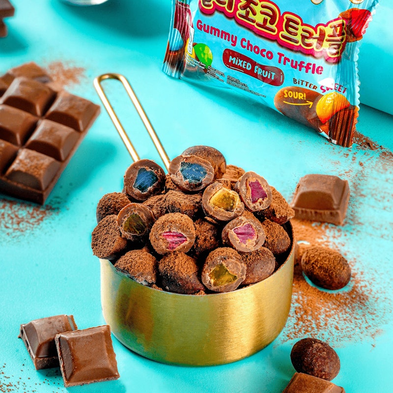 Gummy Choco Ball Truffle Mixed Fruit 3