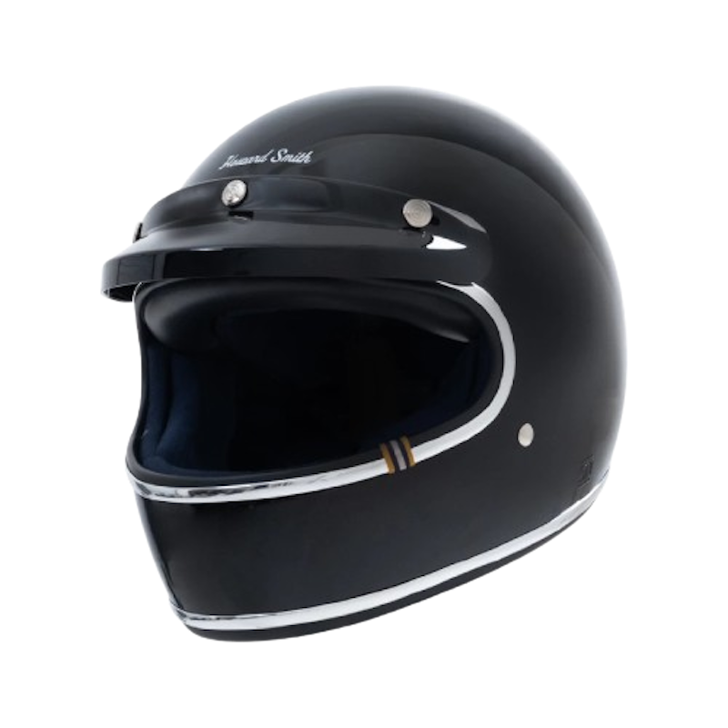 Howard Smith Racer Retro Helm Full Face Noir 1
