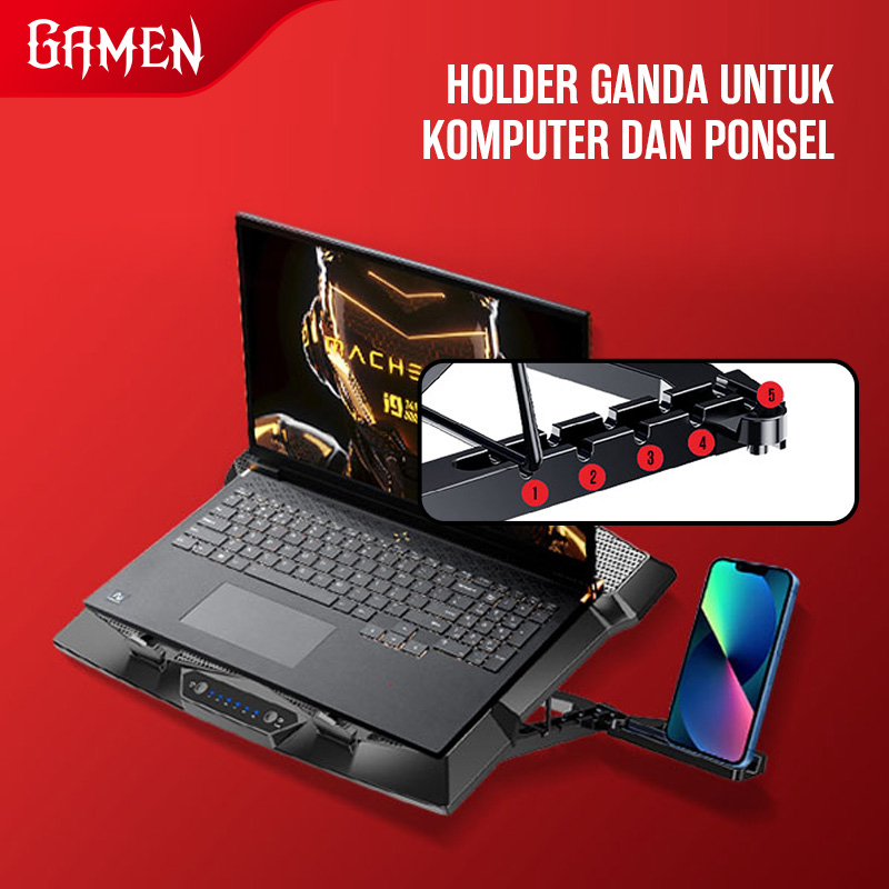  Gamen Indonesia GAMEN Cooling Pad 8 Super Fan  GCP100