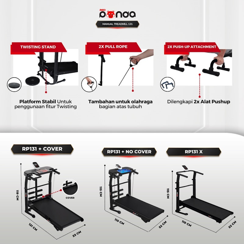 Redpanda Multifunctional Manual Treadmill 2