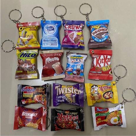 Gantungan Kunci Miniatur Snack 3