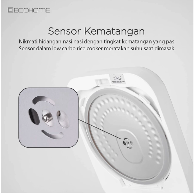 Ecohome International Indonesia ECOHOME Low Carbo Rice Cooker  ELS-888