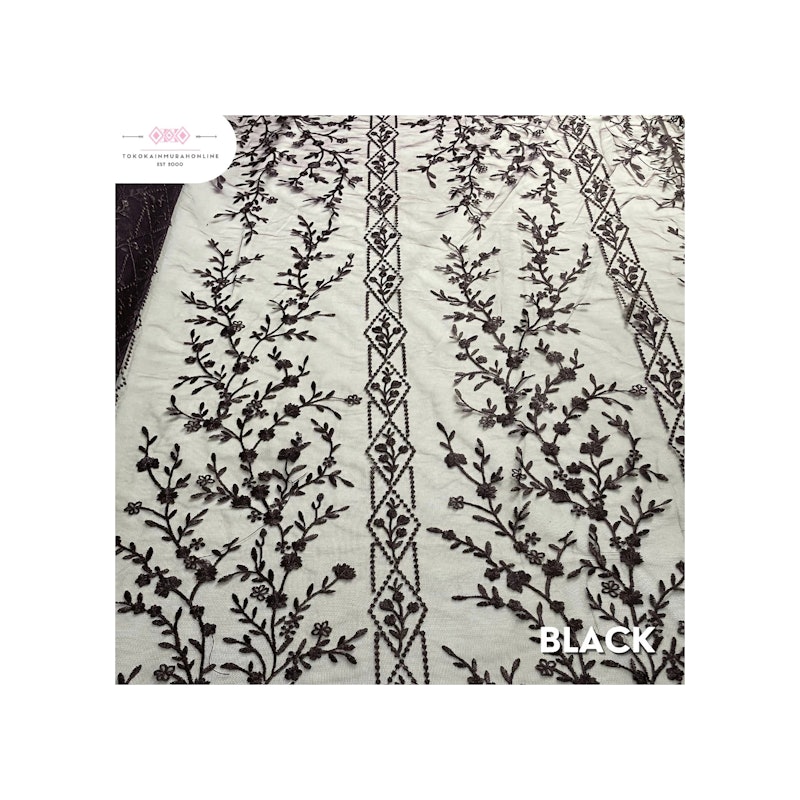Kain Tille Brokat Korea Full Payet Motif Adela 4