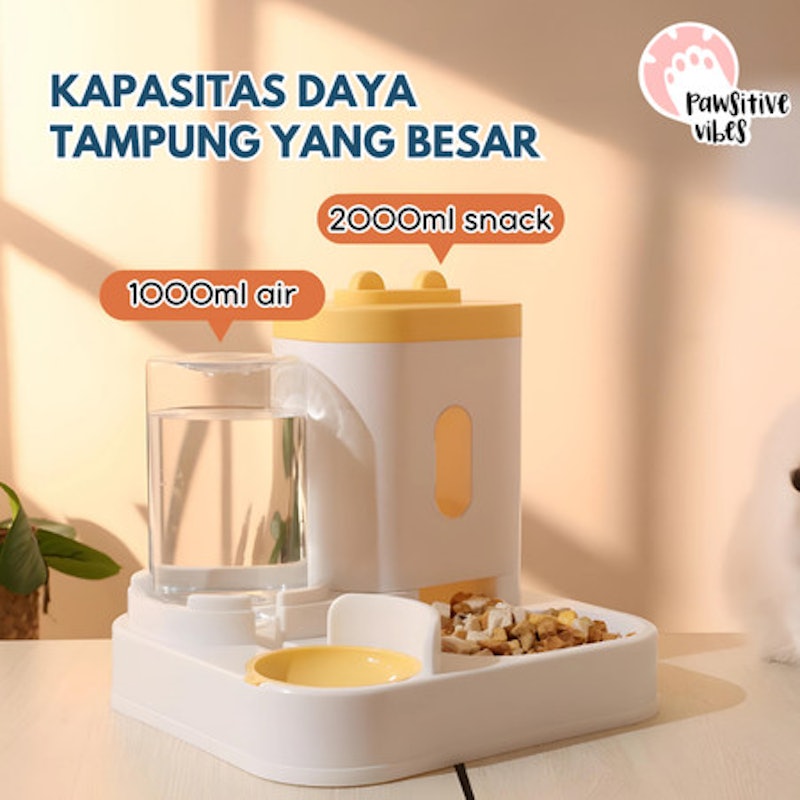 Pawsitive Vibes Dispenser Kastil 2 in 1 Otomatis Anabul 2
