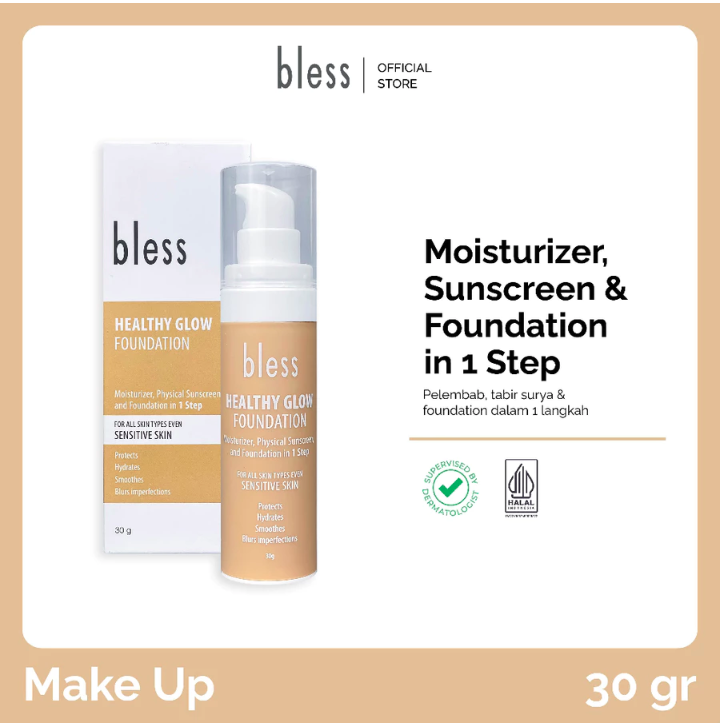 Kosmedikatama Setia Indonesia Bless Healthy Glow Foundation Natural