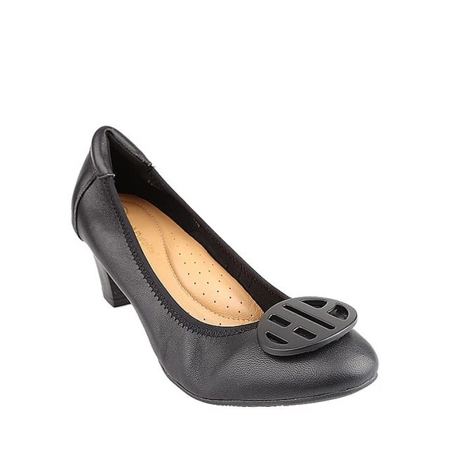 Hush Puppies Almond Toe Ailsa In Black 2